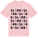 Pink Cotton t-shirt med Skägga ordlek t-shirt