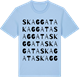 Blue Soul t-shirt med Skaggata ordlek t-shirt