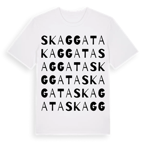 Skaggata ordlek t-shirt – ekologisk bomull t-shirt från Pinshirt