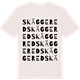 Vintage White t-shirt med Skäggered ordlek t-shirt