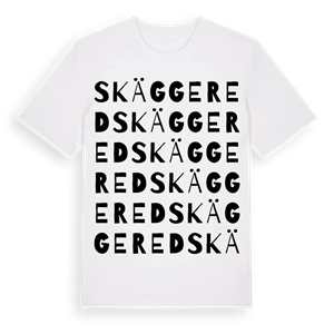 Skäggered ordlek t-shirt – ekologisk bomull t-shirt från Pinshirt