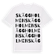 Skäggholmen ordlek t-shirt