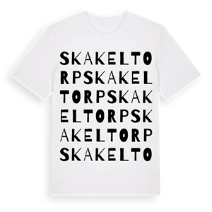 Skakeltorp ordlek t-shirt – ekologisk bomull t-shirt från Pinshirt