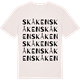 Vintage White t-shirt med Skåken ordlek t-shirt