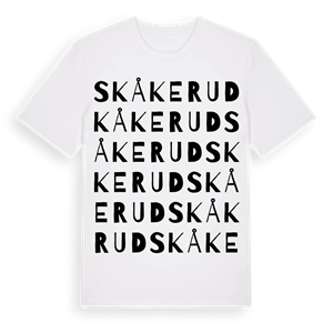 Skåkerud ordlek t-shirt – ekologisk bomull t-shirt från Pinshirt