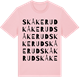 Pink Cotton t-shirt med Skåkerud ordlek t-shirt