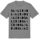 Mid Heather Gray t-shirt med Skakerud ordlek t-shirt