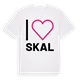 Jag älskar Skal t-shirt stort tryck