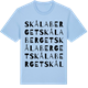 Blue Soul t-shirt med Skålaberget ordlek t-shirt