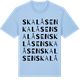 Blue Soul t-shirt med Skalåsen ordlek t-shirt