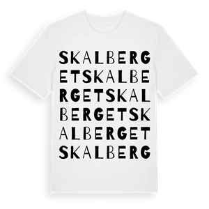 Skalberget ordlek t-shirt – ekologisk bomull t-shirt från Pinshirt