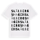 White t-shirt med Skälbergshagen ordlek t-shirt