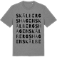 Mid Heather Gray t-shirt med Skälbergshagen ordlek t-shirt
