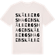 Vintage White t-shirt med Skälbergshagen ordlek t-shirt