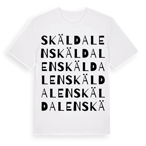 Skäldalen ordlek t-shirt – ekologisk bomull t-shirt från Pinshirt