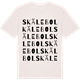 Vintage White t-shirt med Skälebol ordlek t-shirt