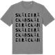 Mid Heather Gray t-shirt med Skälebräckan ordlek t-shirt