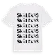 White t-shirt med Skälekas ordlek t-shirt