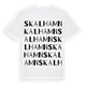 Skalhamn ordlek t-shirt