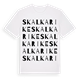 Skalkarike ordlek t-shirt