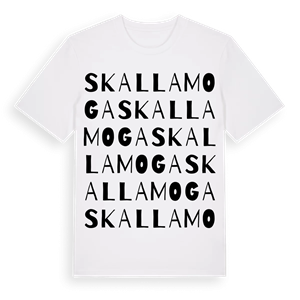 Skallamoga ordlek t-shirt – ekologisk bomull t-shirt från Pinshirt