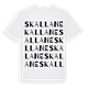 Skallane ordlek t-shirt