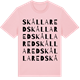Pink Cotton t-shirt med Skållared ordlek t-shirt