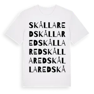 Skållared ordlek t-shirt – ekologisk bomull t-shirt från Pinshirt