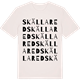 Vintage White t-shirt med Skällared ordlek t-shirt