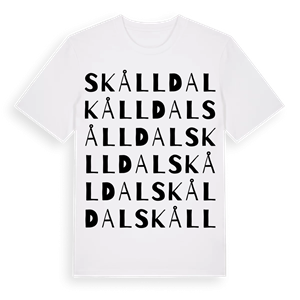 Skålldal ordlek t-shirt – ekologisk bomull t-shirt från Pinshirt