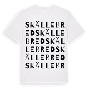 Skällebred ordlek t-shirt – ekologisk bomull t-shirt från Pinshirt