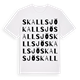 Skallsjö ordlek t-shirt