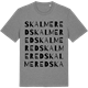 Mid Heather Gray t-shirt med Skalmered ordlek t-shirt