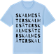 Blue Soul t-shirt med Skalmesäter ordlek t-shirt