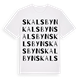 Skalsbyn ordlek t-shirt