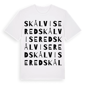 Skålvisered ordlek t-shirt – ekologisk bomull t-shirt från Pinshirt