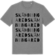 Mid Heather Gray t-shirt med Skämningared ordlek t-shirt