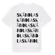 White t-shirt med Skändla ordlek t-shirt