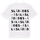 Skånings-Åsaka ordlek t-shirt