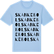 Blue Soul t-shirt med Skankebol ordlek t-shirt