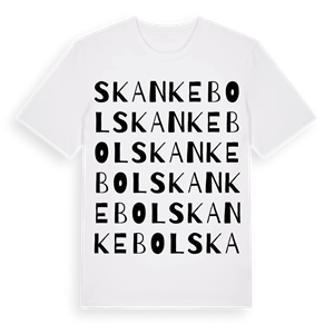 Skankebol ordlek t-shirt – ekologisk bomull t-shirt från Pinshirt