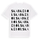 Skankebol ordlek t-shirt
