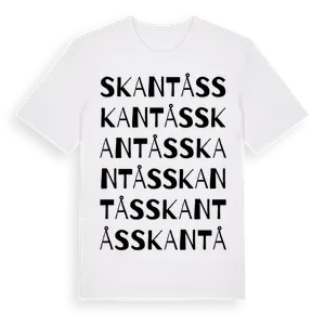 Skantås ordlek t-shirt – ekologisk bomull t-shirt från Pinshirt
