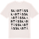 Vintage White t-shirt med Skantås ordlek t-shirt