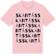 Pink Cotton t-shirt med Skantås ordlek t-shirt