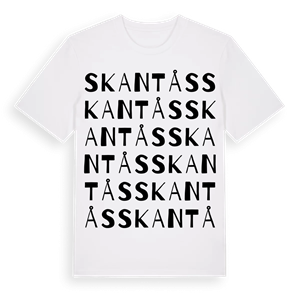 Skantås ordlek t-shirt – ekologisk bomull t-shirt från Pinshirt