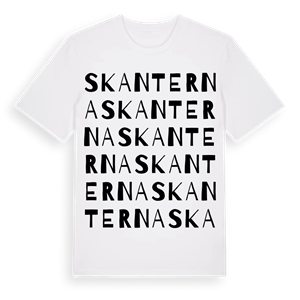 Skanterna ordlek t-shirt – ekologisk bomull t-shirt från Pinshirt