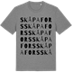 Mid Heather Gray t-shirt med Skåpafors ordlek t-shirt