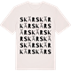 Vintage White t-shirt med Skär ordlek t-shirt