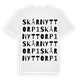 Skår Nyttorp 1 ordlek t-shirt